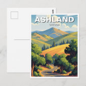 Carte postale de voyage d'Ashland Oregon (Devant / Derrière)
