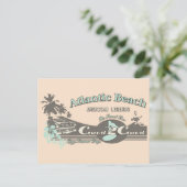 Carte postale de voyage d'Atlantic Beach en Caroli (Debout devant)
