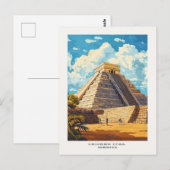 Carte postale de voyage de Chichen Itza Mexico (Devant / Derrière)
