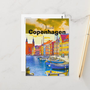 Carte postale de voyage de Copenhague, Art de voya