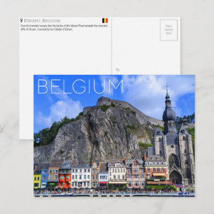 Carte postale de voyage de Dinant, Belgique
