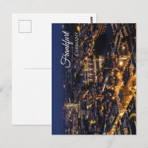 Carte postale de voyage de Francfort-sur-le-Main A
