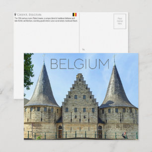 Carte postale de voyage de Gand, Belgique