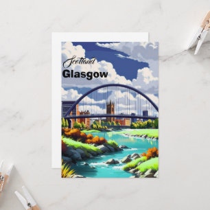 Carte postale de voyage de Glasgow, Art de voyage