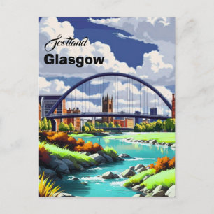 Carte postale de voyage de Glasgow, Art de voyage
