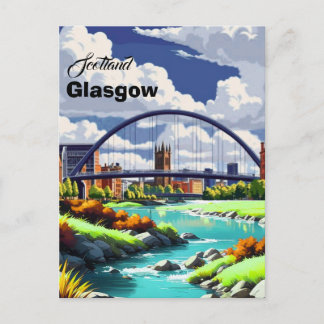 Carte postale de voyage de Glasgow, Art de voyage