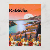 Carte postale de voyage de Kelowna BC, Colombie-Br (Devant)