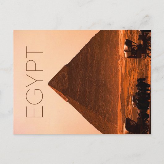 Carte postale de voyage de la pyramide de Gizeh, É (Devant)