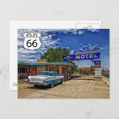 Carte postale de voyage de la route 66 américaine (Devant / Derrière)