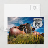Carte postale de voyage de la route américaine 66 (Devant / Derrière)
