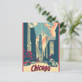 Carte postale de voyage de la skyline de Chicago (Debout devant)