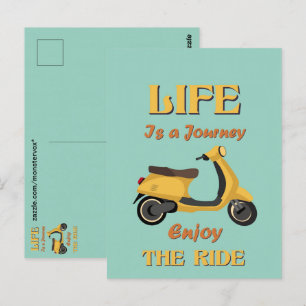 Carte postale de voyage de la vie