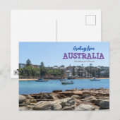 Carte postale de voyage de MacMasters Beach Austra (Devant / Derrière)