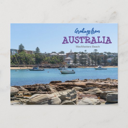 Carte postale de voyage de MacMasters Beach Austra (Devant)