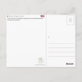 Carte postale de voyage de New York, États-Unis (Dos)