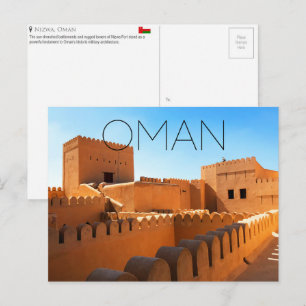Carte postale de voyage de Nizwa Fort, Oman