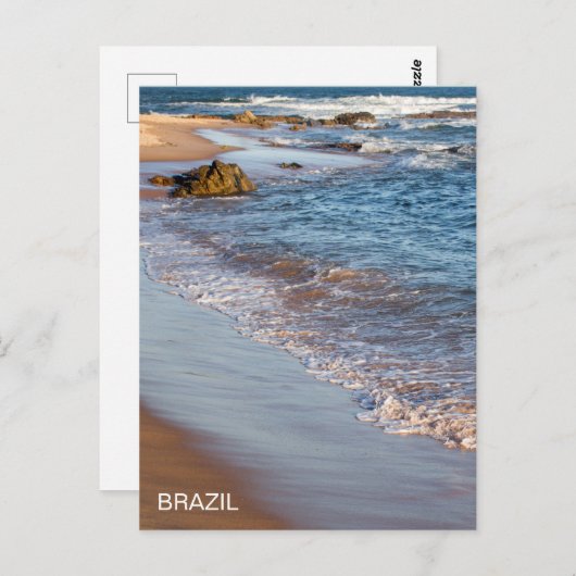 Carte postale de Voyage de plage Brésil (Devant / Derrière)