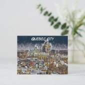 CARTE POSTALE DE VOYAGE DE QUÉBEC (Debout devant)