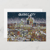 CARTE POSTALE DE VOYAGE DE QUÉBEC (Devant / Derrière)