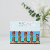 Carte postale de voyage de Rapa Nui / Île de Pâque (Debout devant)
