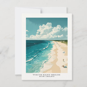 Carte postale de voyage de sable blanc Koh Chang