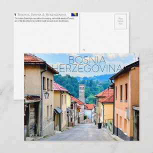 Carte postale de voyage de Travnik, Bosnie-Herzégo