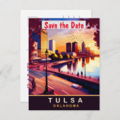 Carte postale de voyage de Tulsa, Oklahoma (Devant / Derrière)