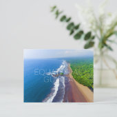 Carte postale de voyage de Ureca Beach, Guinée équ (Debout devant)