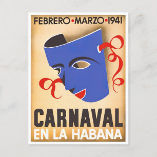 Carte postale de voyage du Carnaval de La Havane 1