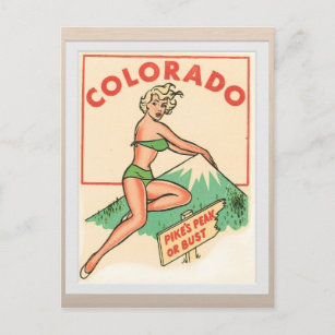 Carte postale de voyage du Colorado