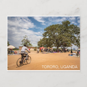 Carte postale de voyage du marché de Tororo Ougand