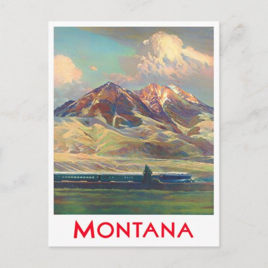 Carte postale de voyage du Montana (Devant)