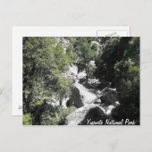 Carte postale de voyage du parc national Yosemite (Devant / Derrière)