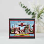 Carte postale de voyage du Texas (Debout devant)