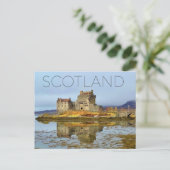 Carte postale de voyage Eilean Donan, Écosse (Debout devant)