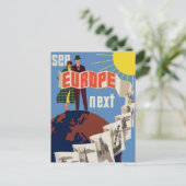 Carte postale de voyage en Europe (Debout devant)