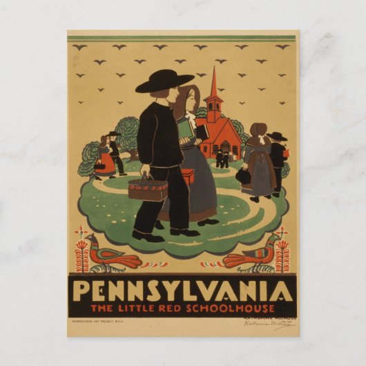 Carte postale de voyage en Pennsylvanie (Devant)