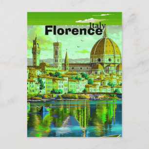 Carte postale de voyage Florence Italie, Art de vo