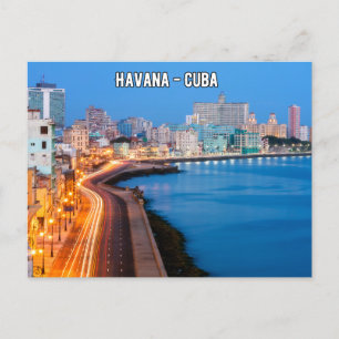Carte postale de voyage Havana Cuba