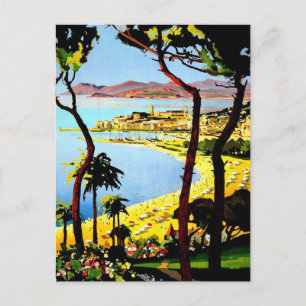 Carte postale de voyage hivernal à Cannes France V