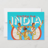 Carte postale de voyage Inde (Devant)