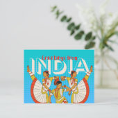 Carte postale de voyage Inde (Debout devant)