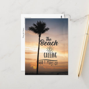 Carte postale de voyage inspirante