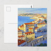 Carte postale de voyage Lisbonne (Devant / Derrière)
