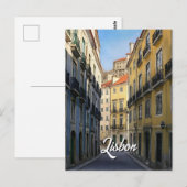 Carte postale de voyage Lisbonne (Devant / Derrière)