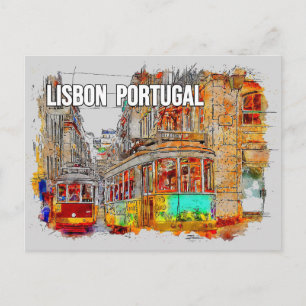 Carte postale de voyage Lisbonne, Portugal