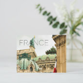 Carte postale de voyage : Palais Garnier, Paris, F (Debout devant)