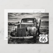 Carte postale de voyage Route 66 États-Unis (Devant / Derrière)