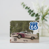 Carte postale de voyage Route 66 États-Unis (Debout devant)
