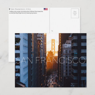 Carte postale de voyage San Francisco, États-Unis